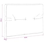 vidaXL Vankúš na paletu VIANEN 100% polyester Čierna 70 x 60 x 12 cm – Obrázok 8
