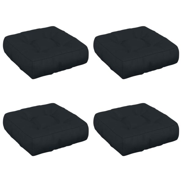 vidaXL 4-dielne sedacie vankúše VIANEN 4 pcs 100% polyester Tmavomodrá – Obrázok 2