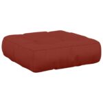 vidaXL 4-dielne sedacie vankúše VIANEN 4 pcs 100% polyester Červená – Obrázok 5