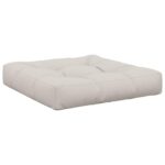 vidaXL 1-dielny sedací vankúš VIANEN 100% polyester Biela – Obrázok 2