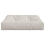 vidaXL 1-dielny sedací vankúš VIANEN 100% polyester Biela – Obrázok 4