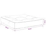 vidaXL 1-dielny sedací vankúš VIANEN 100% polyester Antracitová – Obrázok 8