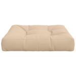 vidaXL 1-dielny sedací vankúš VIANEN 100% polyester Krémová – Obrázok 4