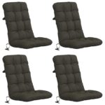 vidaXL 4-dielne vankúše na vysoké operadlo VIANEN 4 pcs 100% polyester – Obrázok 2