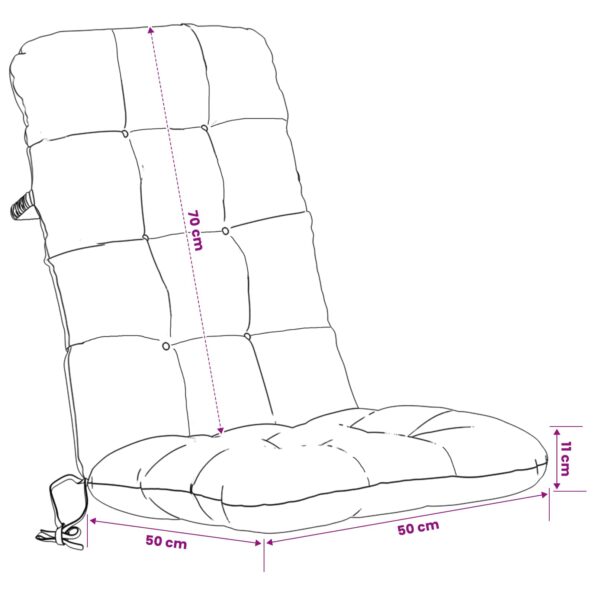 vidaXL 4-dielne vankúše na vysoké operadlo VIANEN 4 pcs 100% polyester – Obrázok 8