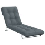 vidaXL Vankúš na ležadlo VIANEN 100% polyester Modrá 200 x 50 x 8 cm – Obrázok 2