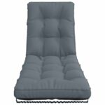 vidaXL Vankúš na ležadlo VIANEN 100% polyester Modrá 200 x 50 x 8 cm – Obrázok 4