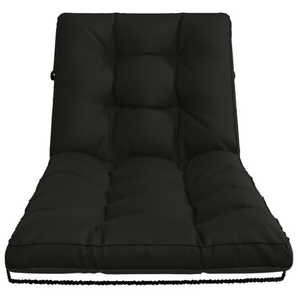 vidaXL Vankúš na ležadlo VIANEN 100% polyester Čierna 200 x 70 x 8 cm – Obrázok 4