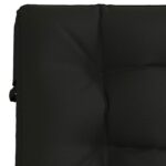 vidaXL Vankúš na ležadlo VIANEN 100% polyester Čierna 200 x 70 x 8 cm – Obrázok 6