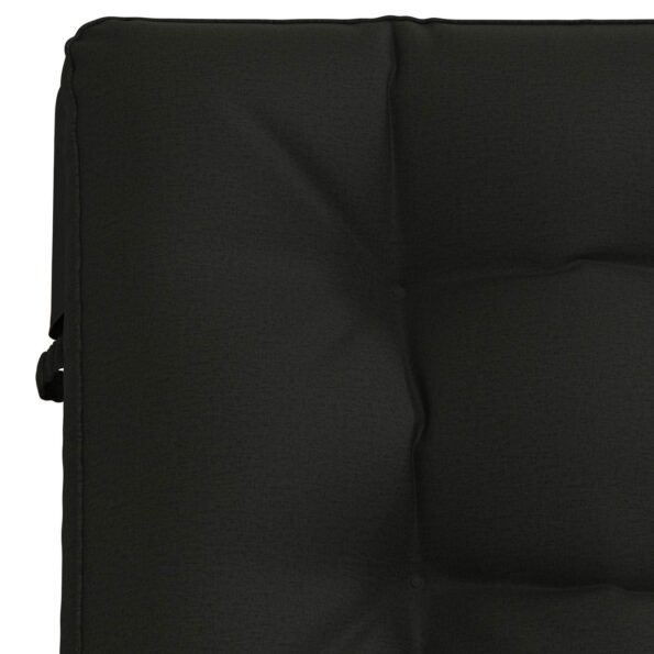 vidaXL Vankúš na ležadlo VIANEN 100% polyester Čierna 200 x 70 x 8 cm – Obrázok 6