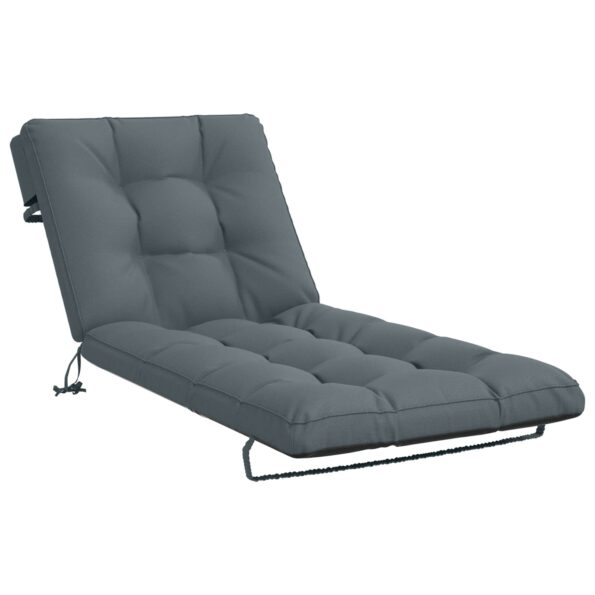 vidaXL Vankúš na ležadlo VIANEN 100% polyester Modrá 200 x 80 x 8 cm – Obrázok 2