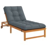 vidaXL Vankúš na ležadlo VIANEN 100% polyester Modrá 200 x 80 x 8 cm – Obrázok 3