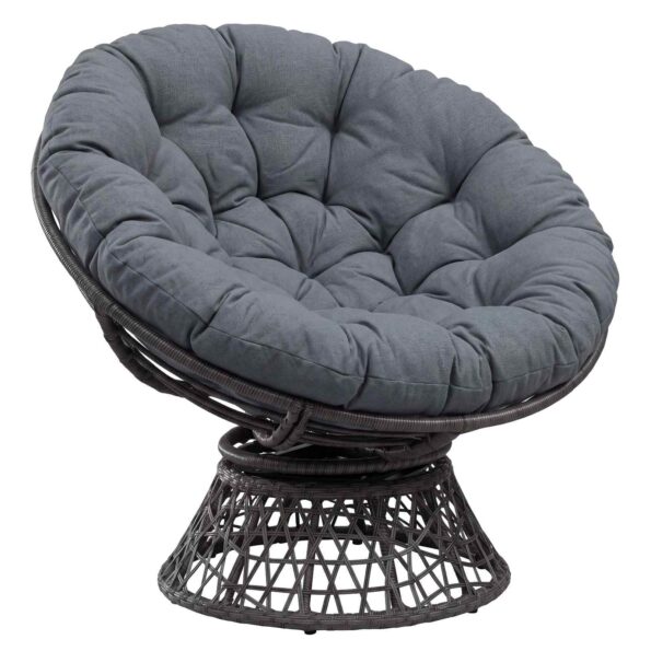 vidaXL Vankúš na Papasan stoličku VIANEN 100% polyester Modrá – Obrázok 2
