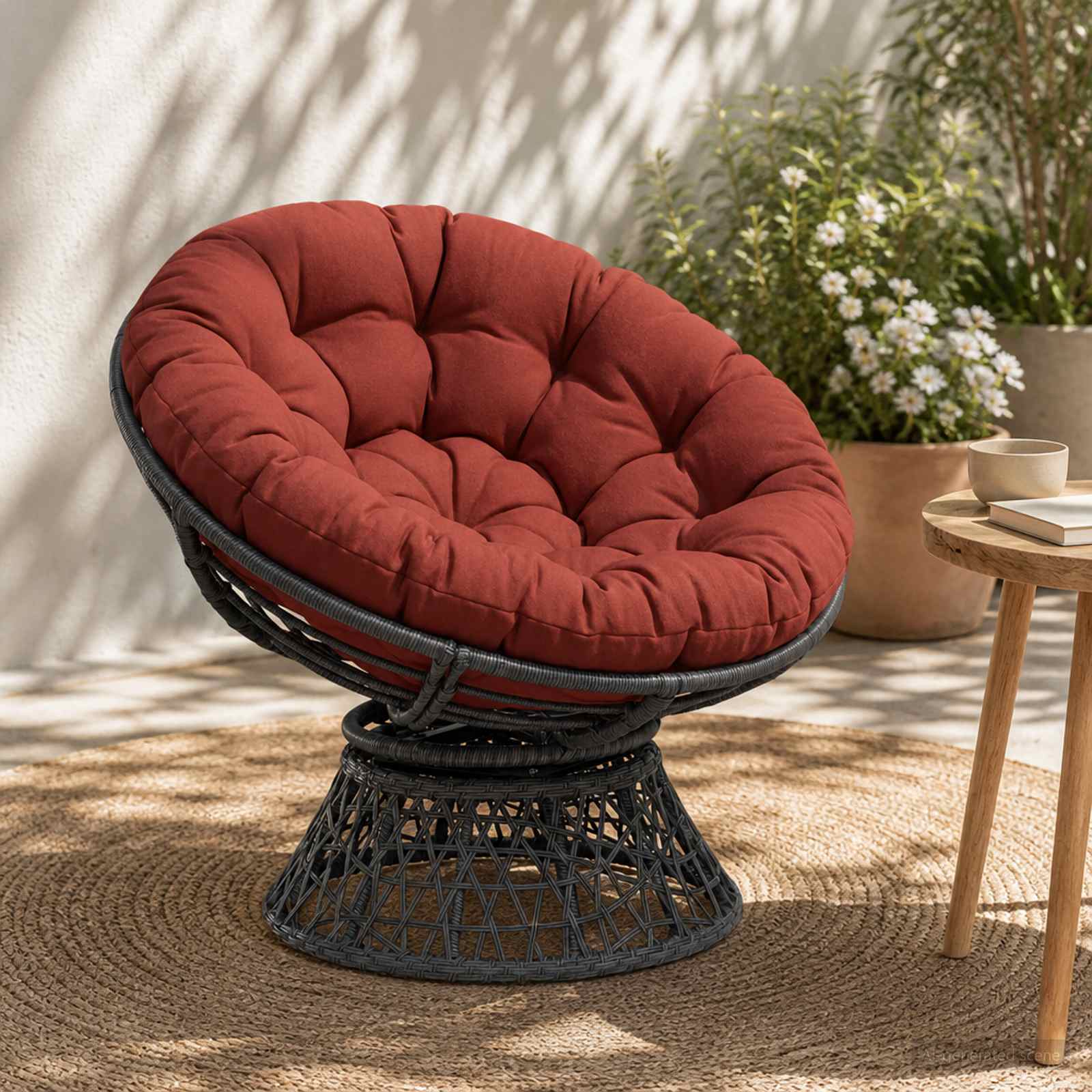 953958_1.jpg vidaXL Vankúš na Papasan stoličku VIANEN 100% polyester Červená – Obrázok 1
