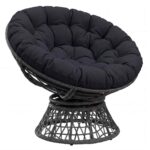 vidaXL Vankúš na Papasan stoličku VIANEN 100% polyester Tmavomodrá – Obrázok 2