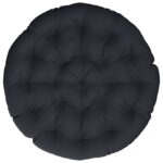 vidaXL Vankúš na Papasan stoličku VIANEN 100% polyester Tmavomodrá – Obrázok 3