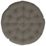 vidaXL Vankúš na Papasan stoličku VIANEN 100% polyester Sivá – Obrázok 3
