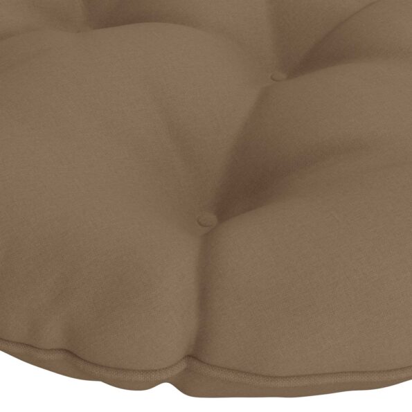 vidaXL Vankúš na Papasan stoličku VIANEN 100% polyester Sivohnedá – Obrázok 4