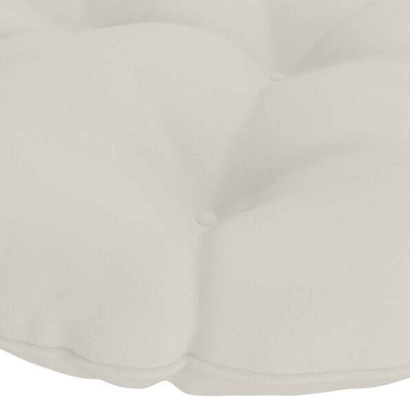 vidaXL Vankúš na Papasan stoličku VIANEN 100% polyester Biela – Obrázok 4