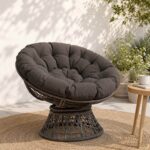 vidaXL Vankúš na Papasan stoličku VIANEN 100% polyester Antracitová – Obrázok 7