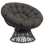 vidaXL Vankúš na Papasan stoličku VIANEN 100% polyester Antracitová – Obrázok 2