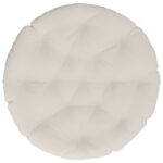 vidaXL Vankúš na zavesenú stoličku VIANEN 100% polyester Biela – Obrázok 3