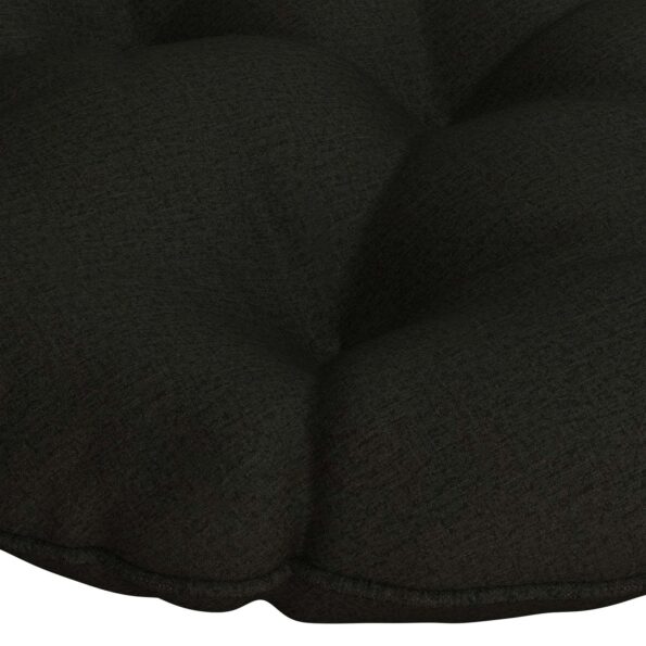 vidaXL Vankúš na zavesenú stoličku VIANEN 100% polyester Čierna – Obrázok 4