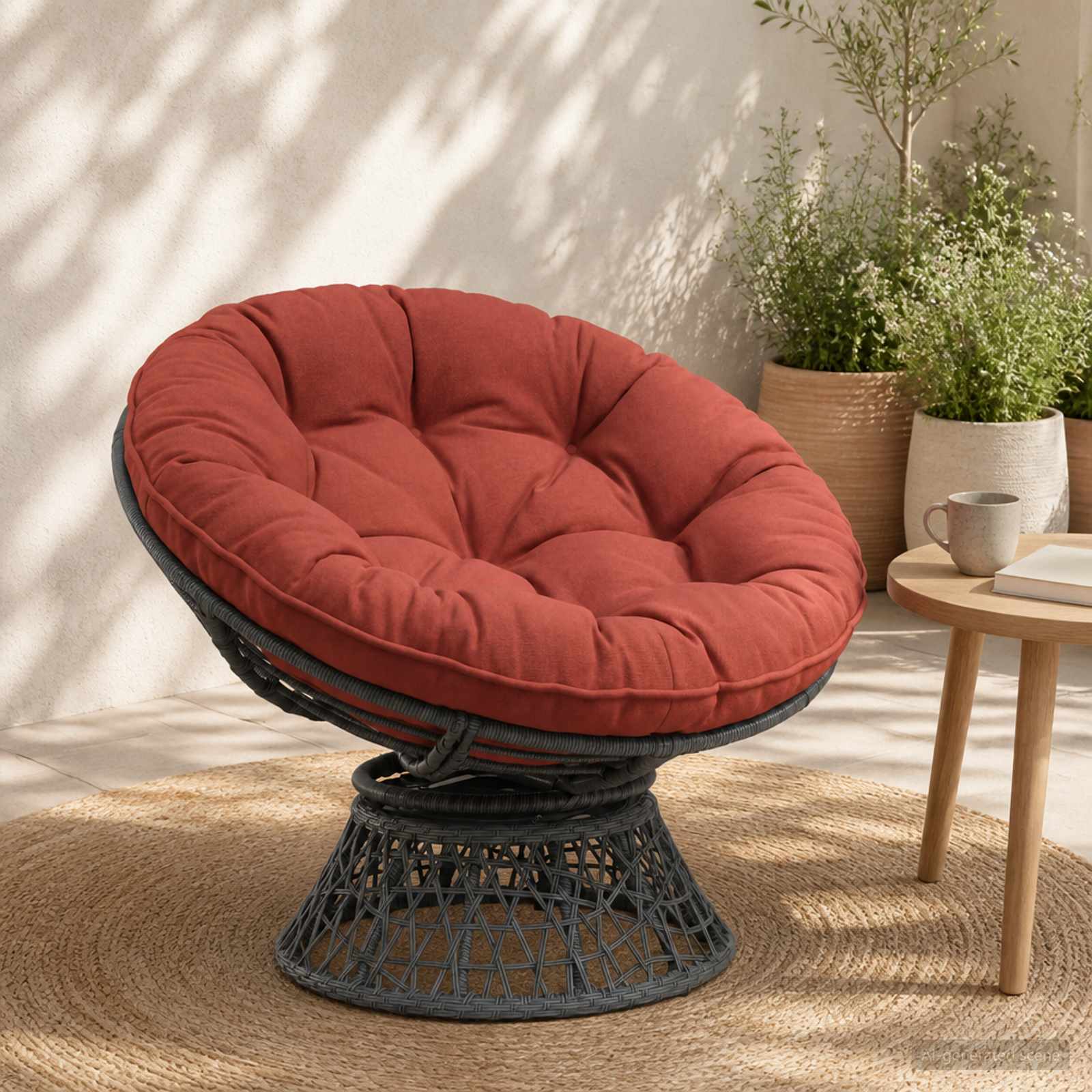 954006_1.jpg vidaXL Vankúš na zavesenú stoličku VIANEN 100% polyester Červená – Obrázok 1