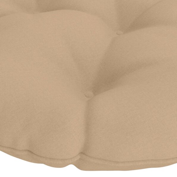 vidaXL Vankúš na zavesenú stoličku VIANEN 100% polyester Piesková – Obrázok 4