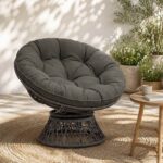 vidaXL Vankúš na zavesenú stoličku VIANEN 100% polyester Antracitová – Obrázok 7