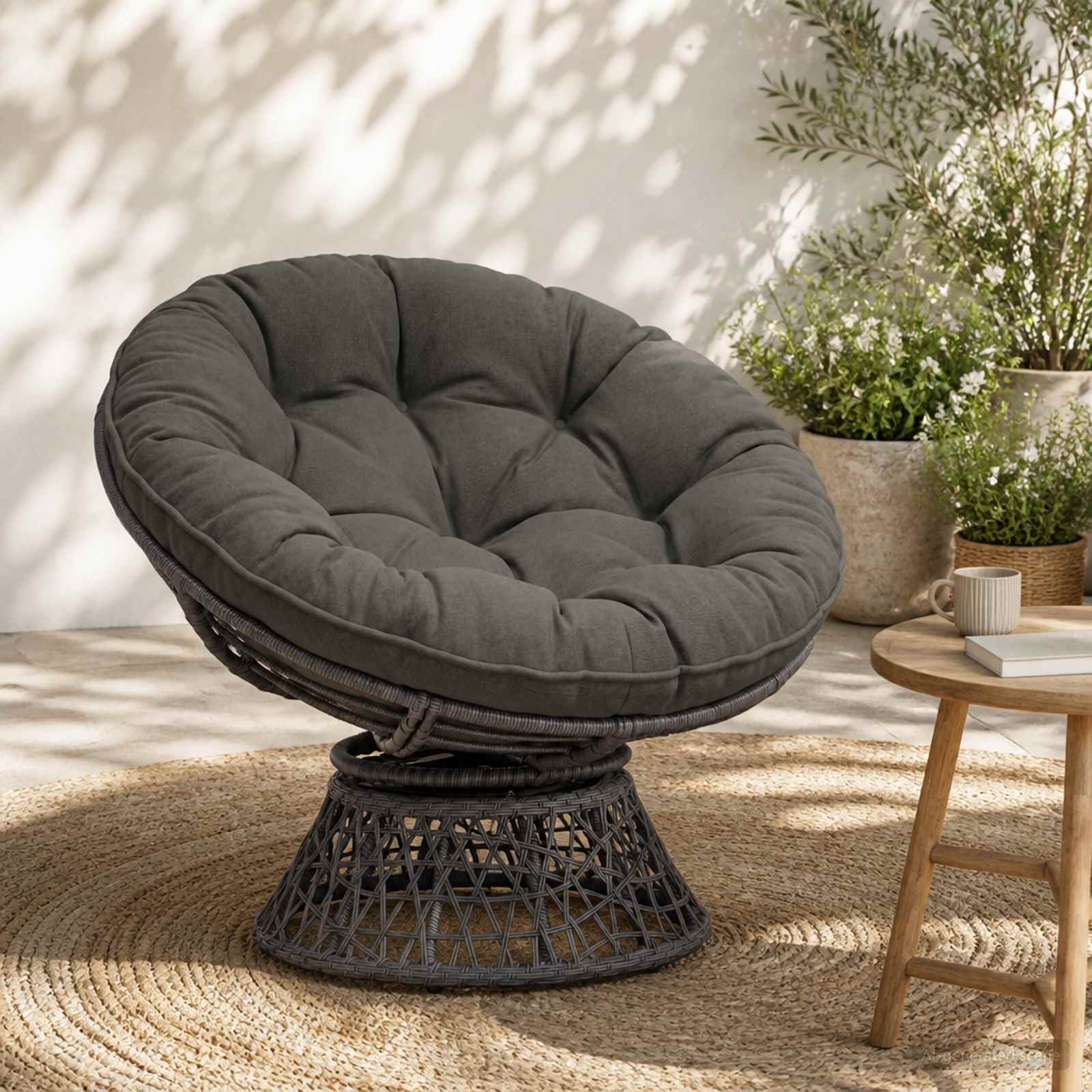 954031_1.jpg vidaXL Vankúš na zavesenú stoličku VIANEN 100% polyester Antracitová – Obrázok 1