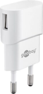 Adaptér 230V na USB max.1A, biely