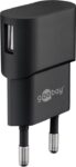 Adaptér 230V na USB max.1A, čierny