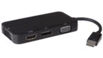 Adaptér DisplayPort - DP + HDMI + DVI + VGA 1080p, 4K*2K