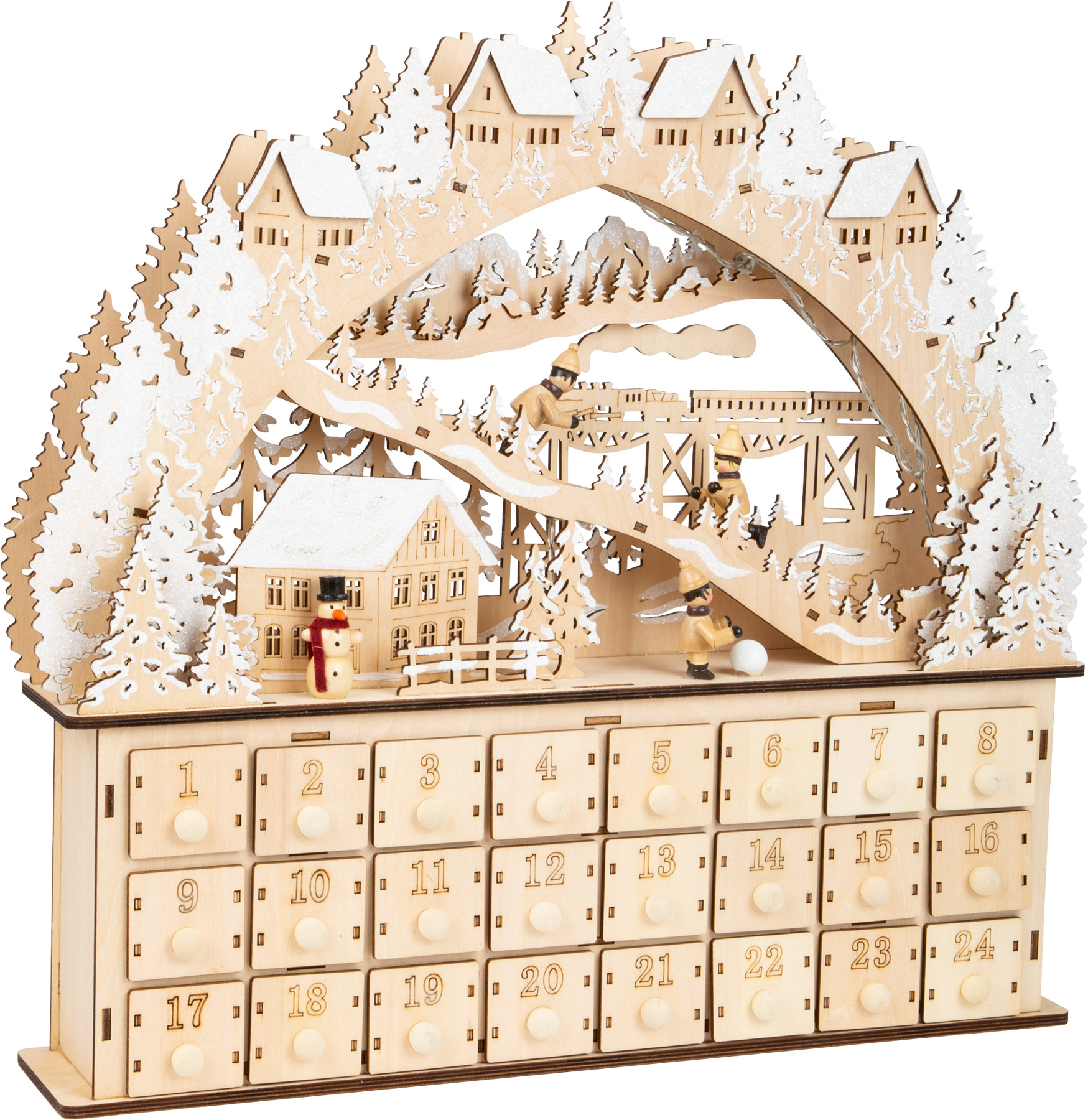 Adventny-kalendar-Small-Foot-lyzari Adventný kalendár Small Foot lyžaři – Obrázok 1
