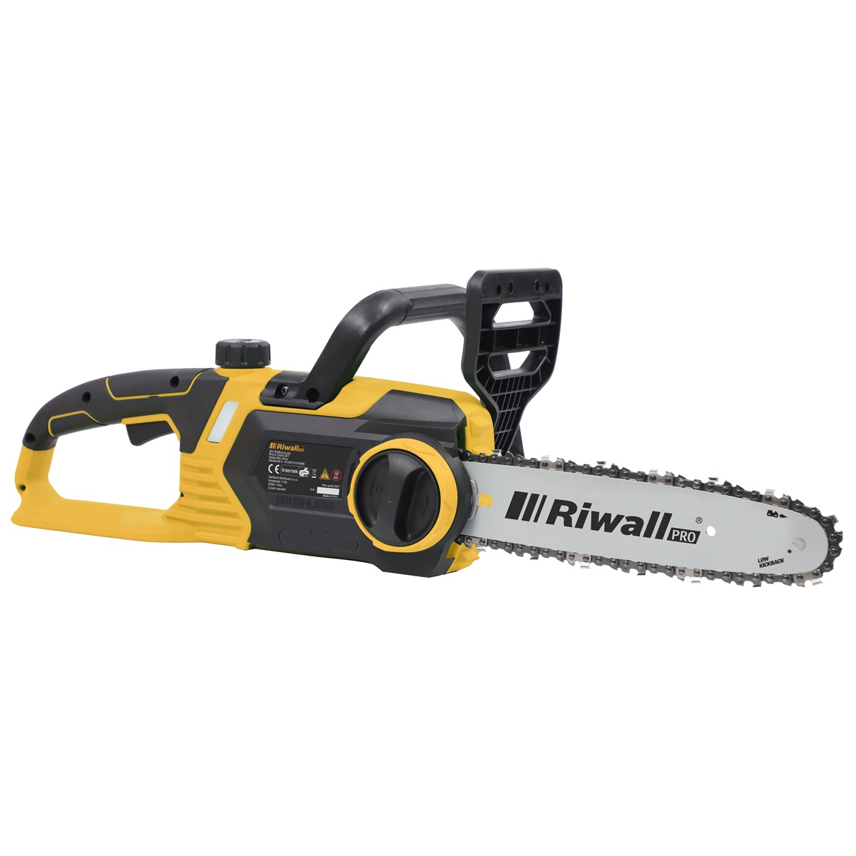 Aku-retazova-pila-Riwall-PRO-RACS-2520i-SET Aku reťazová píla Riwall PRO RACS 2520i SET – Obrázok 1