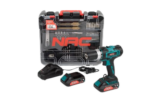 Aku vŕtačka NAC CDB2-40-S-LI-20V 2x2Ah + príslušenstvo 126 dielov