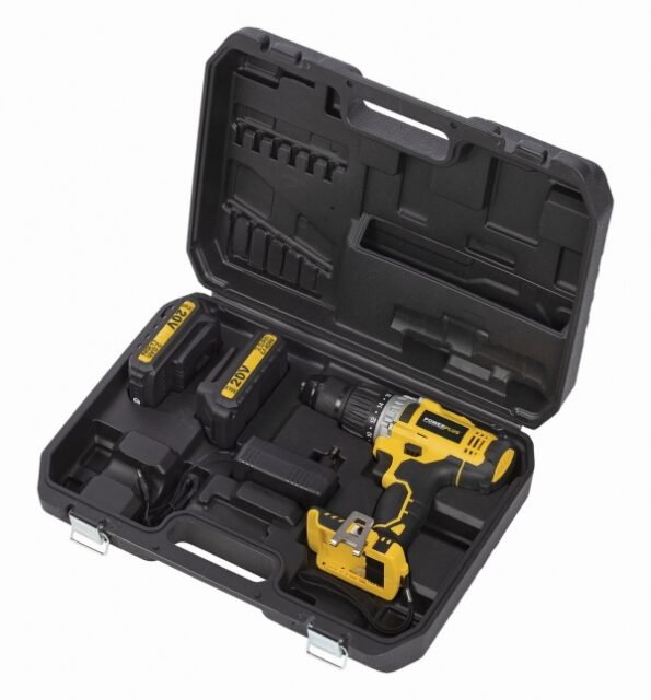 Aku vŕtačka Powerplus POWX00445 20V s príklepom – Obrázok 2