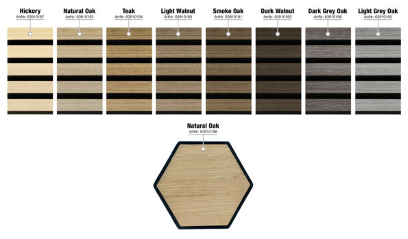 Akustický panel G21 270x60,5x2,1 cm, prírodný dub – Obrázok 10