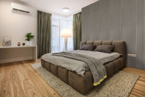 Akustický panel G21 270x60,5x2,1 cm, šedý dub – Obrázok 9