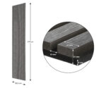 Akustický panel G21 270x60,5x2,1 cm, tmavo šedý dub – Obrázok 9