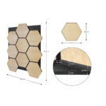 Akustický panel G21 81,5x66,5x2,1 cm plástov, prírodný dub – Obrázok 6