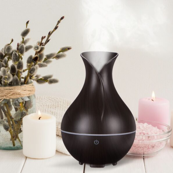 Aróma difuzér Sixtol Bloom tmavé drevo 200 ml – Obrázok 4