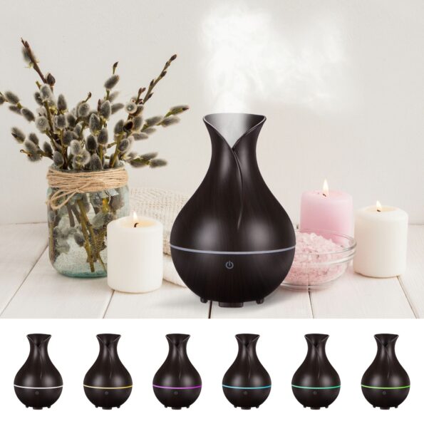 Aróma difuzér Sixtol Bloom tmavé drevo 200 ml – Obrázok 5