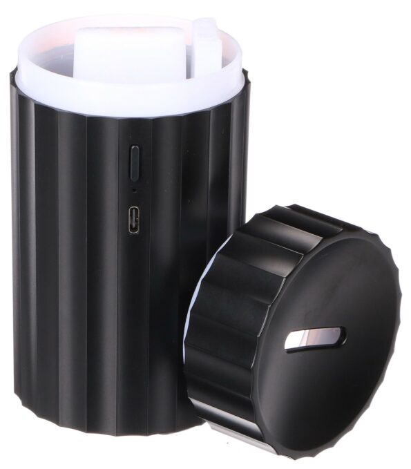 Aróma difuzér Sixtol Car Flame do auta čierny 100ml, USB-C, do držiaka na pitie – Obrázok 2
