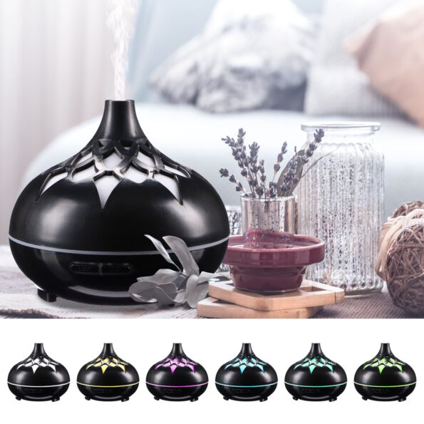 Aróma difuzér Sixtol Palm čierny lesk 500 ml – Obrázok 3