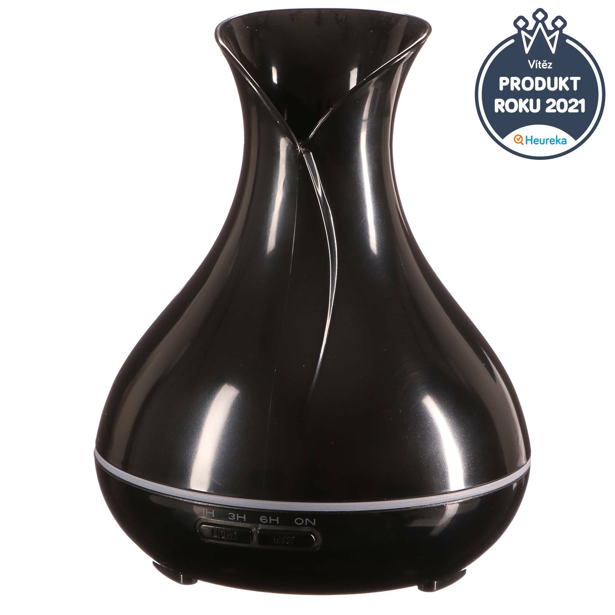 Aroma-difuzer-Sixtol-Vulcan-cierny-lesk-350-ml Aróma difuzér Sixtol Vulcan čierny lesk 350 ml – Obrázok 1