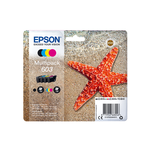 Atrament-Epson-603-Multipack-4-colours Atrament Epson 603 Multipack 4-colours – Obrázok 1