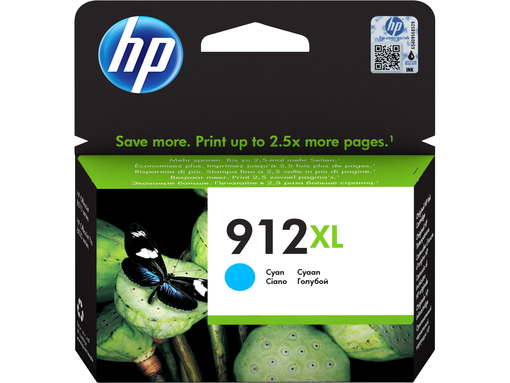 Atrament-HP-912-XL-azurova-3YL81AE-825-str.-5 Atrament HP 912 XL azúrová, 3YL81AE (825 str./ 5 %) – Obrázok 1