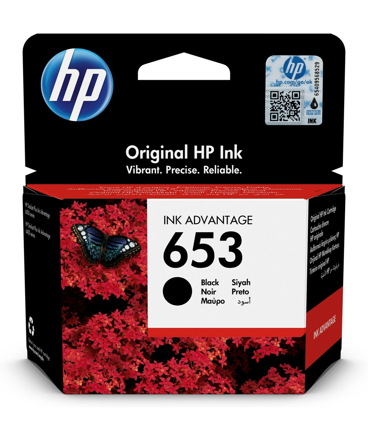 Atrament-HP-Ink-No-653-cerny-3YM75AE Atrament HP Ink No 653 černý, 3YM75AE – Obrázok 1